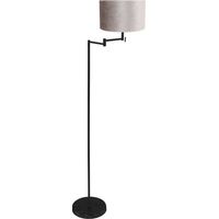 Mexlite - lámpara de pie - Bella - negro - metal velours tejido -