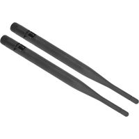 2 Antennes 4G/3G Pliables 5DBI pour Amplificateur Signal GSM et Réseaux Mobiles
