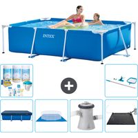 Rechteckiger Frame Pool - 220x150x60 cm - 7-teilig SCB97