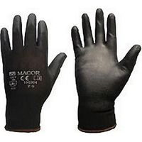 CIPISA guante nylon poliuretano t-7 par , Guantes de trabajo recubiertos de poliuretano, dorso descubierto. Soporte textil de Nylon sin costuras. Ideal para la manipulación de piez