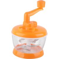 Hachoir à Légumes Manuel en Acier Inoxydable PP Mini Hachoir à Ail pour Hacher L'oignon, le Gingembre, les Légumes, le Poivre, la Viande D'épices