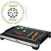 Barbecue elettrico LITTLE BALANCE - Easy Nopifas - Superficie di cottura 38 x 25 cm - Rivestimento microceramico senza PFAS - 2000