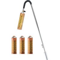 Kemper – Désherbeur thermique gaz avec 4 cartouches 330g – Flamme jusqu'à 1000°C – Système d'allumage piézo – Poignée ergonomique - GAZ 227 GR