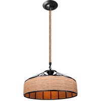Kreative Persönlichkeit Kronleuchter Retro Hanfseil Jurte Pendelleuchte Schlafzimmer Wohnzimmer Dekoration Licht Ø40CM