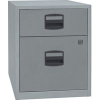 BISLEY Beistellschrank auf Rollen Home Office Silber