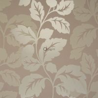 papier peint feuilles marron - Origin Wallcoverings