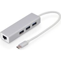 Hub 4 in 1 USB Type-c Adattatore Multiporta Ethernet USB3.0