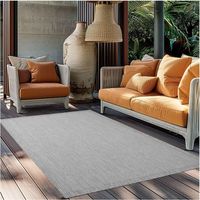 Tapis plat uni moderne intérieur Rocco Gris 200x290