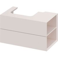 Ravak Lite - Mobile lavabo 80x45x43 cm, 2 cassetti, Alabaster Pink X000001890