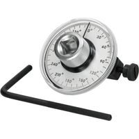 ECD Germany Clé Dynamométrique de Torsion à Angle Goniomètre 1/2" Entraînement Indicateur de Couple Compteur Jauge Angulaire d’angle de Rotation Outil de Garage Voiture Mesurer Automatique Réglable