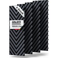 Dalsys Akustikpaneel V-Form - 120x54cm 4 Stück Eiche Schwarz