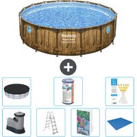Bestway Bestway Power Steel Ronde - 488x122 cm - 8-pièces S594