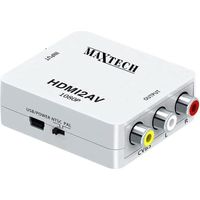 Adattatore HDMI a RCA convertitore segnale video AV analogico videoregistratore VHS videocamera PAL NTSC xbox tv hd decoder