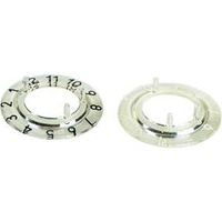 Dial For 21mm Button (transparent - Black 12 Digits)