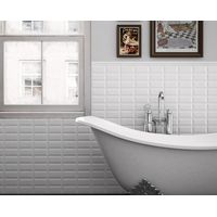 Baguette de finition pour Carrelage mural faïence effet carreau METRO Bullnose Torello 15x2 cm boîte de ml / pas m2 Rosso - brillant