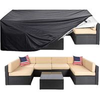 YMYNY Patio Cover Super Large Outdoor Table Chairs Sofa Cover Waterproof Dustproof UV/Wind Protection 124 x 63 x 29