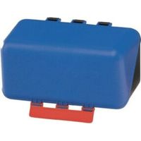 Gebra Box aus ABS-Ku. blau, 236x120x120mm Gebrau neutral m. Gebotszeichen