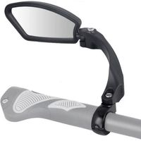 Rétroviseur de Vélo - 360° Angles de Vision - Noir - Alliage d'Aluminium