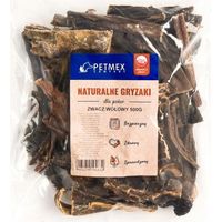 Snack masticabile naturale per cani Petmex a base di trippa di manzo essiccata, 500 g