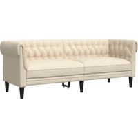 Canapé Sofa Chesterfield 3 places lin