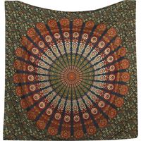 Mandala wall Hanging floral gold bedding tapestry printed hanging cloth
