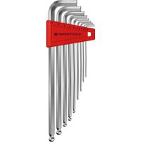 PB Swiss Tools Winkelschraubendreher- Satz im Kunststoffhalter 9-teilig 1,5-10mm lang Kugelkopf