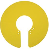 Collier de coiffure en silicone, protège-cou pour salon de coiffure-Yellow