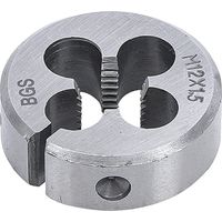 Bgs Technic – Filière M12 x 1.50 – Filetage métrique pas standard – Acier spécial GCr15 – Ø extérieur 38.1 mm – Épaisseur 12 mm