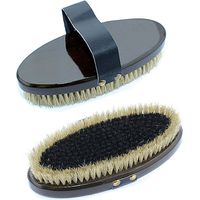 Brosse douce à poils bilevel et dos en bois