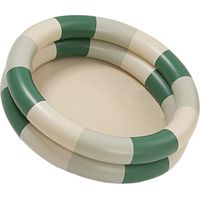 Piscine gonflable pour bébé, style rétro, piscine gonflable familiale, style mignon, piscine à eau épaisse, rayures vertes