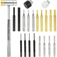 Set di 21 punzoni di precisione Falon-Tech con martello e punzoni in ottone.