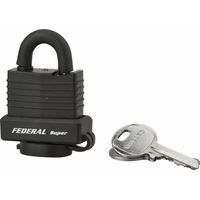 THIRARD - Cadenas à clé Fédéral Lock Sea Line, laiton, extérieur, anse inox, 35mm, 2 clés - THIRARD