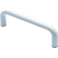 Bulk Hardware BH01777 Poignee en Plastique ronde fixation arriere, 100 mm, Set de 6 Pieces