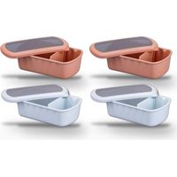 Lot de 4 Lunchbox Fackelmann Storage 1L à compartiment réglable