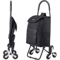 Chariot de Courses Pliable - 36 L Chariot Monte Escalier