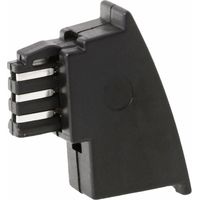 Adaptador de teléfono TAE F macho a conector Western 6/4, Siemens, conector fijo.