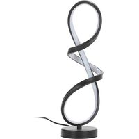 Lampe de table sculpturale noir mat - noir mat et translucide