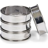 Patisse Tortenring-Set Edelstahl 8 cm Silber