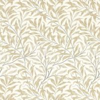 William Morris Design Willow Boughs Linen Wallpaper Paste The Wall Non-woven