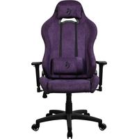 Arozzi Torretta Premium SoftFabric™ Chaise de gaming et de bureau ergonomique avec mécanisme d'assise avancé, accoudoirs 3D, dossier haut, bascule pivotante, 2 coussins de soutien - Violet (TORRETTA-S
