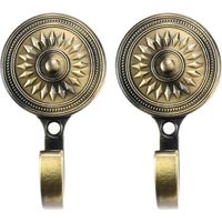 2 Pcs Vintage Curtain Holdback Hooks Zinc Alloy Bronze Wall Hooks, Decorative Curtain Tieback Holders Wall Mounted Hook for Home Curtain Accessories Coat Key Door Wall Hanging