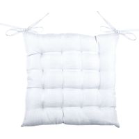Coj铆n para silla BEA de 40x40 cm, blanco acolchado