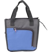 Sac isotherme avec poignée élargie, sac à lunch réutilisable et isotherme pour le travail, les voyages, la randonnée et la livraison de repas (bleu)
