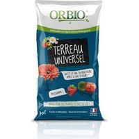 Terreau universel - ORBIO - 70 L - Usage général - Convient à toutes plantations