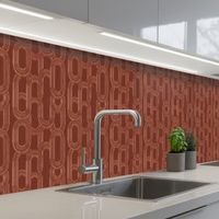 REVETEMENT MURAL DE CUISINE, CRÉDENCE DE CUISINE Abstrait - Texture - Marron 300x60 cm