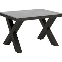 Tavolo "Andria" allungabile in legno per sala da pranzo -Allungabile fino a 224 cm / Cemento