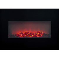 Camino Elettrico A Parete Memphis 1800W Riscaldamento A Muro Con Luce LED