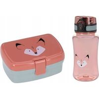 Lassig Lunchset Lunchbox + Wasserflasche Orange Fox