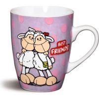 Tazza nici best friends porcellana ergonomica microonde