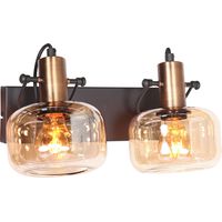 Steinhauer - aplique de pared - Glaslic - bronce - vidrio metal -